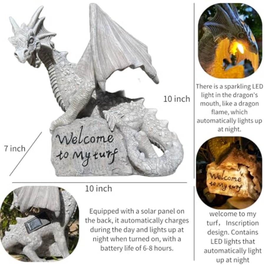 Garden Large Dragon Statue Sol – Renewable Energy Solar recenzja i cena