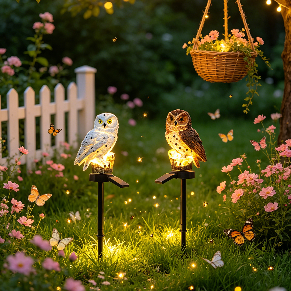 Owl Solar Light, Resin Owl Gro – Renewable Energy Solar recenzja i cena