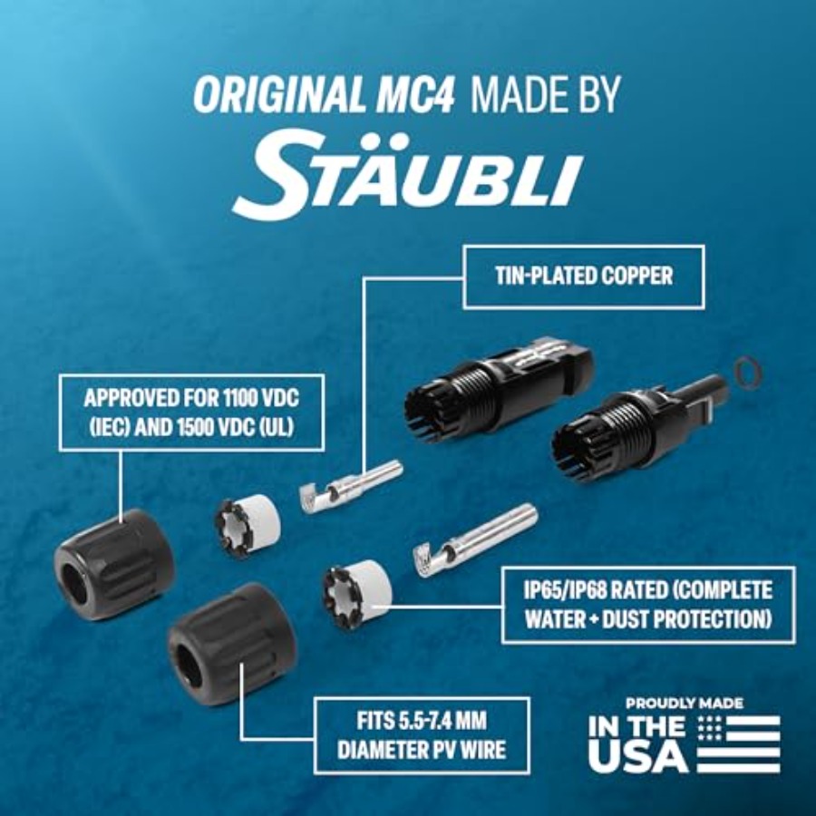 TEMCo Solar Panel Extension Ca – Solar Cable Mc4 Connector recenzja i cena