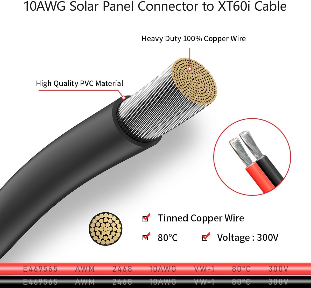 Superbat 10AWG 2FT Solar to XT – Solar Cable Mc4 Connector recenzja i cena