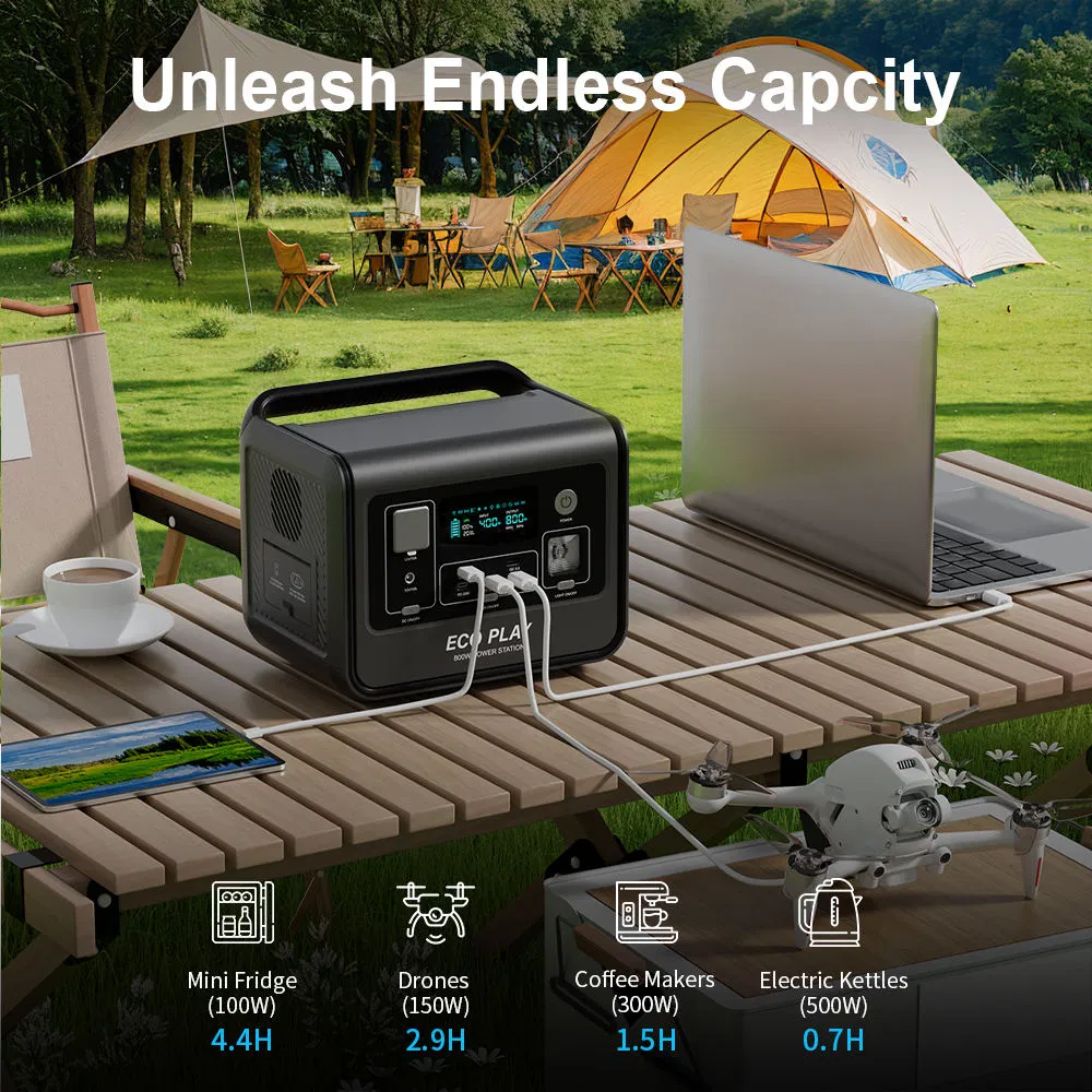 800W 512Wh Solar Power Station – Portable Power Station recenzja i cena