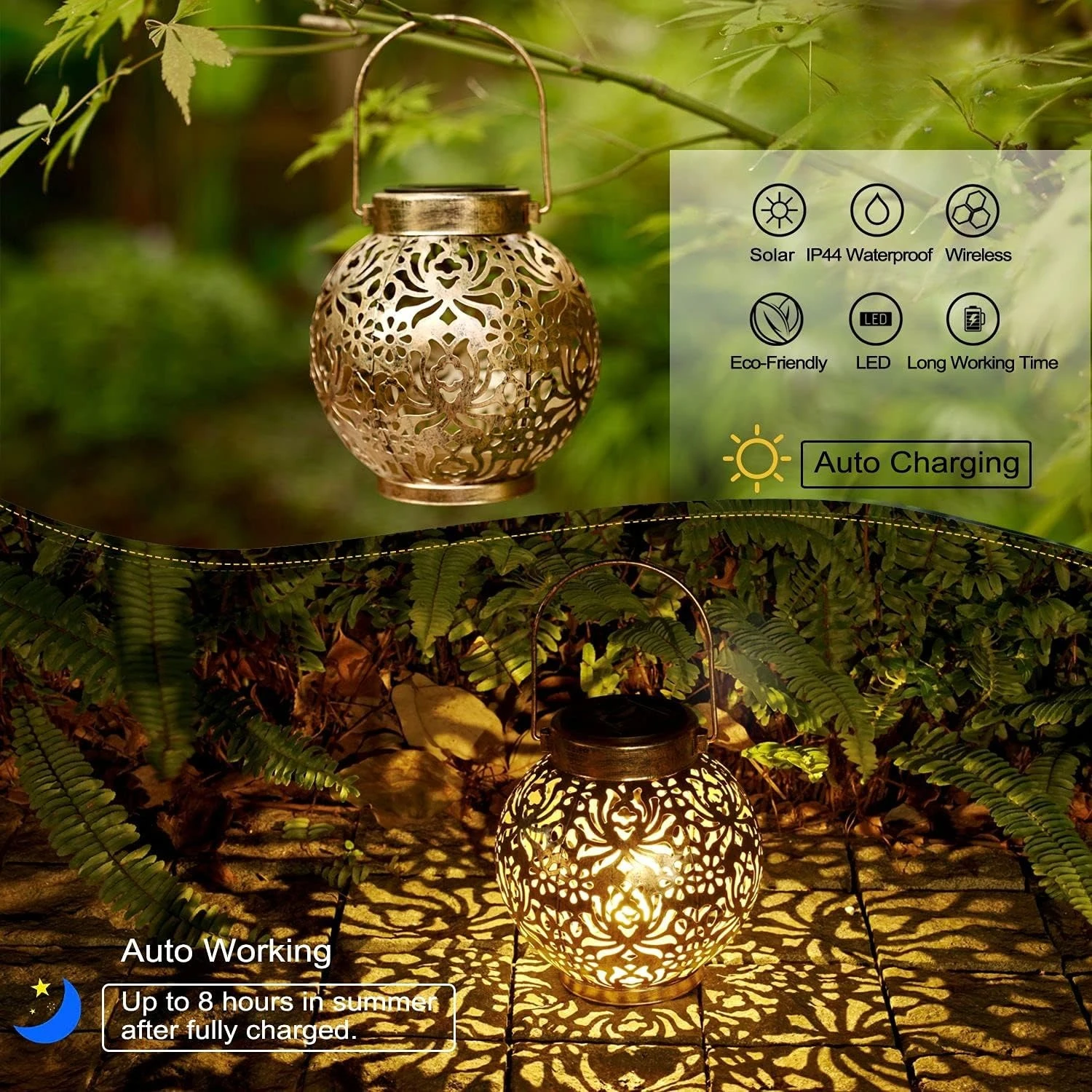 1-6PCS Moroccan Solar Lanterns – Renewable Energy Solar recenzja i cena