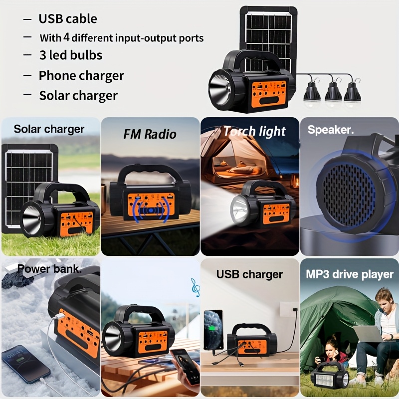 Solar Rechargeable Camping Lig – Portable Power Station recenzja i cena