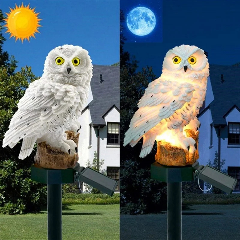 Solar Owl Statue Garden Light  – Renewable Energy Solar recenzja i cena