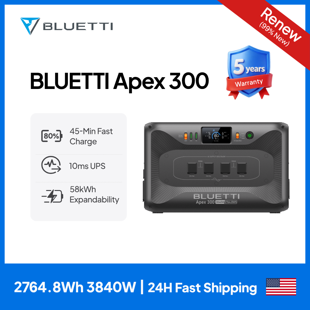 【RENEW 】BLUETTI Apex 300 2764W – Renewable Energy Yes Please recenzja i cena
